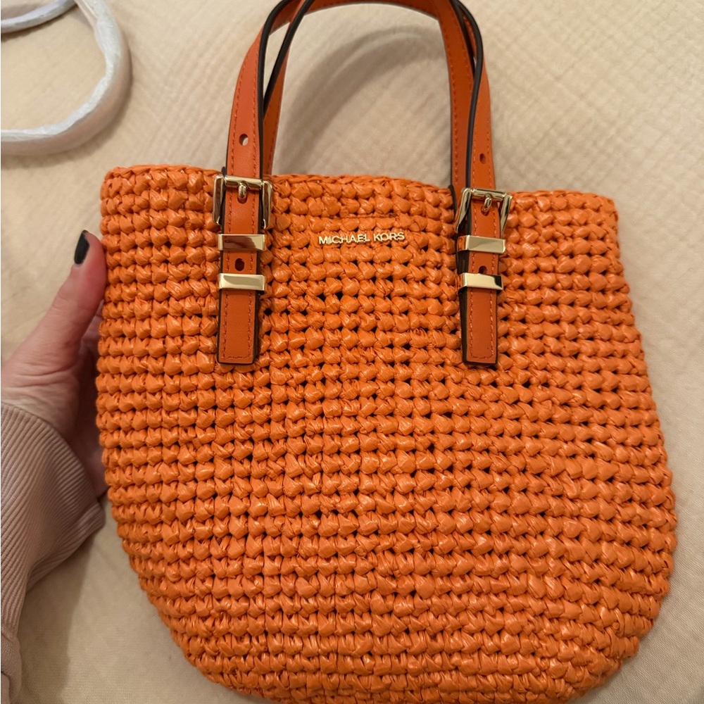 Michael Kors Quinn Mini Woven Tote